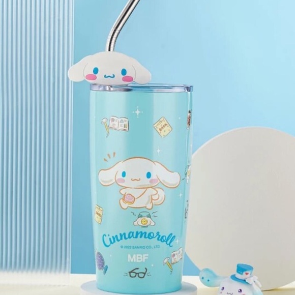 Sanrio Cinnamoroll Stainless Steel Hot/cold 20 oz Tumbler With Straw - Picture 1 of 5